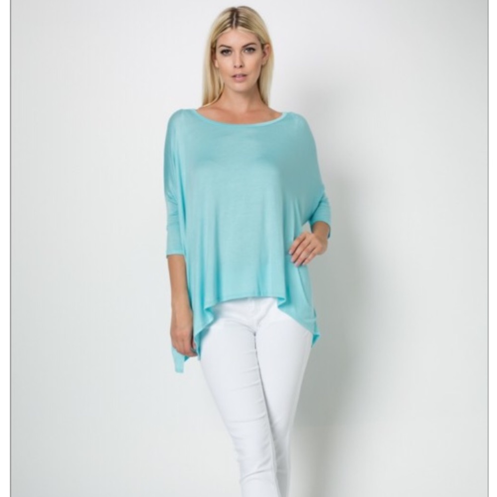 Aqua cotton top